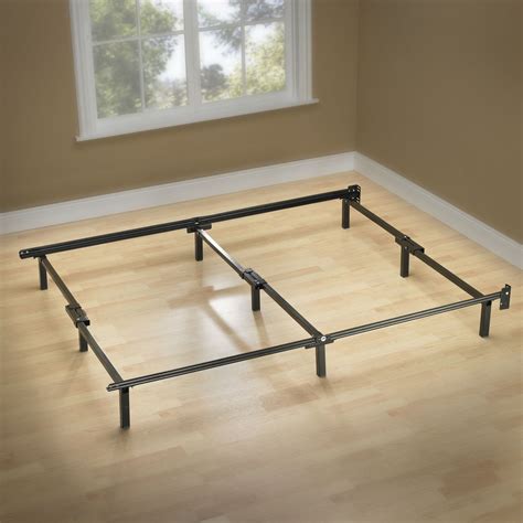 metal bed frame for king size bed under spring box|king bed with box spring.